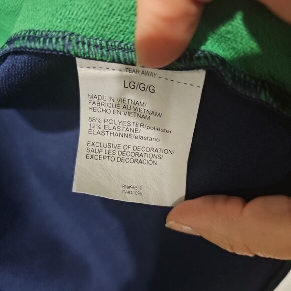 Notre Dame Under Armour FULL Zipper Jacket SZ LARGE WOMENS Green/Blue - Picture 6 of 8